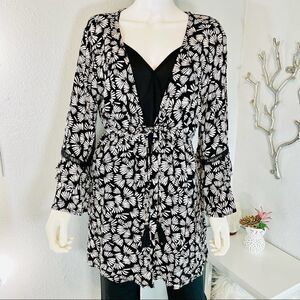 Blue Island Abstract Cardigan
